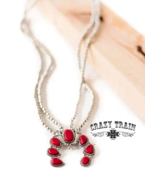 Double Take Necklace - Red